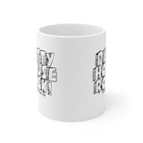 Petty House Rock Mug 11oz (White & Black)-Mug-The Original God Ain't Petty But I Am