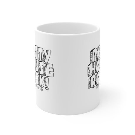 Petty House Rock Mug 11oz (White & Black)-Mug-The Original God Ain't Petty But I Am