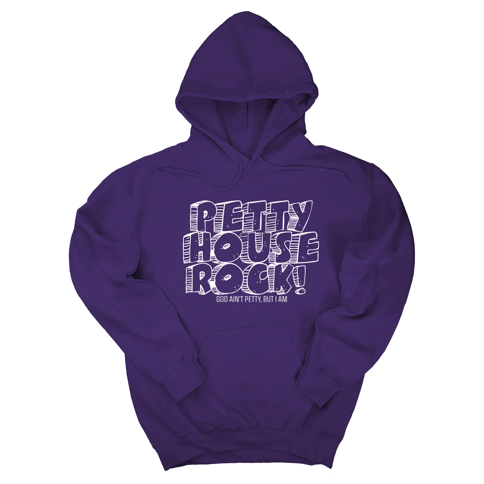 Petty House Rock Unisex Hoodie-Hoodie-The Original God Ain't Petty But I Am