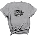 Petty: Not Dating, Engaged, or Married Unisex Tee-T-Shirt-The Original God Ain't Petty But I Am