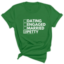 Petty: Not Dating, Engaged, or Married Unisex Tee-T-Shirt-The Original God Ain't Petty But I Am