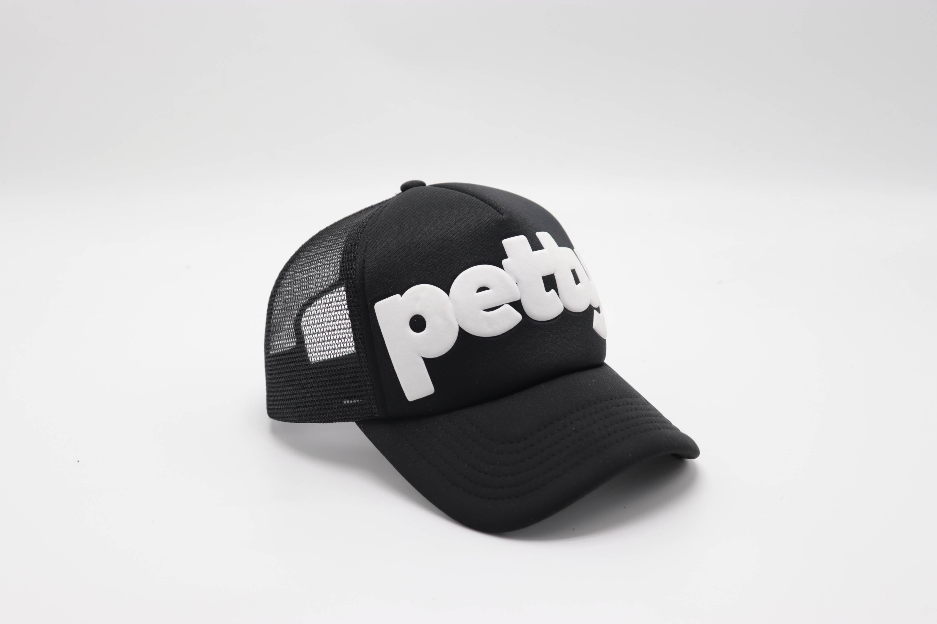 Petty (PUFF) Trucker Hat-Hats-The Original God Ain't Petty But I Am