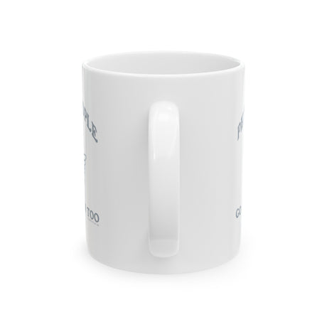 Petty People Go to Heaven Too Graphic Mug 11oz (White & Black)-Mug-The Original God Ain't Petty But I Am