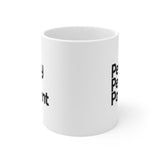 Petty Pet Parent Mug 11oz (White/Black)-Mug-The Original God Ain't Petty But I Am