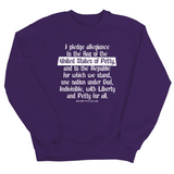 Petty Pledge Unisex Sweatshirt-Sweatshirt-The Original God Ain't Petty But I Am