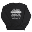 Petty Pledge Unisex Sweatshirt-Sweatshirt-The Original God Ain't Petty But I Am