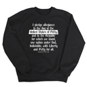 Petty Pledge Unisex Sweatshirt-Sweatshirt-The Original God Ain't Petty But I Am