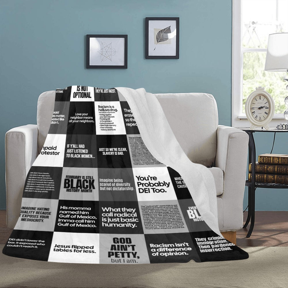 Petty Quilt Blanket 2025 60 inches by 80 inches-Blanket-The Original God Ain't Petty But I Am