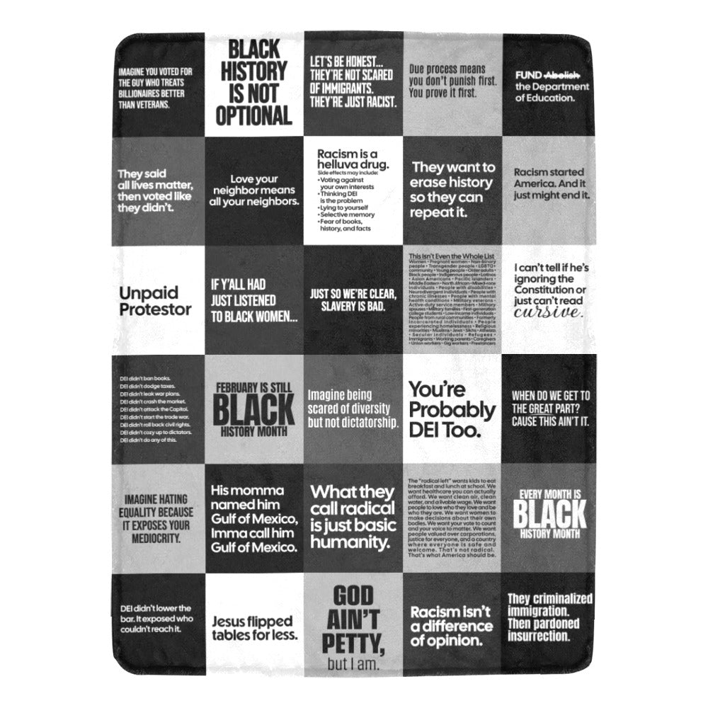Petty Quilt Blanket 2025 60 inches by 80 inches-Blanket-The Original God Ain't Petty But I Am