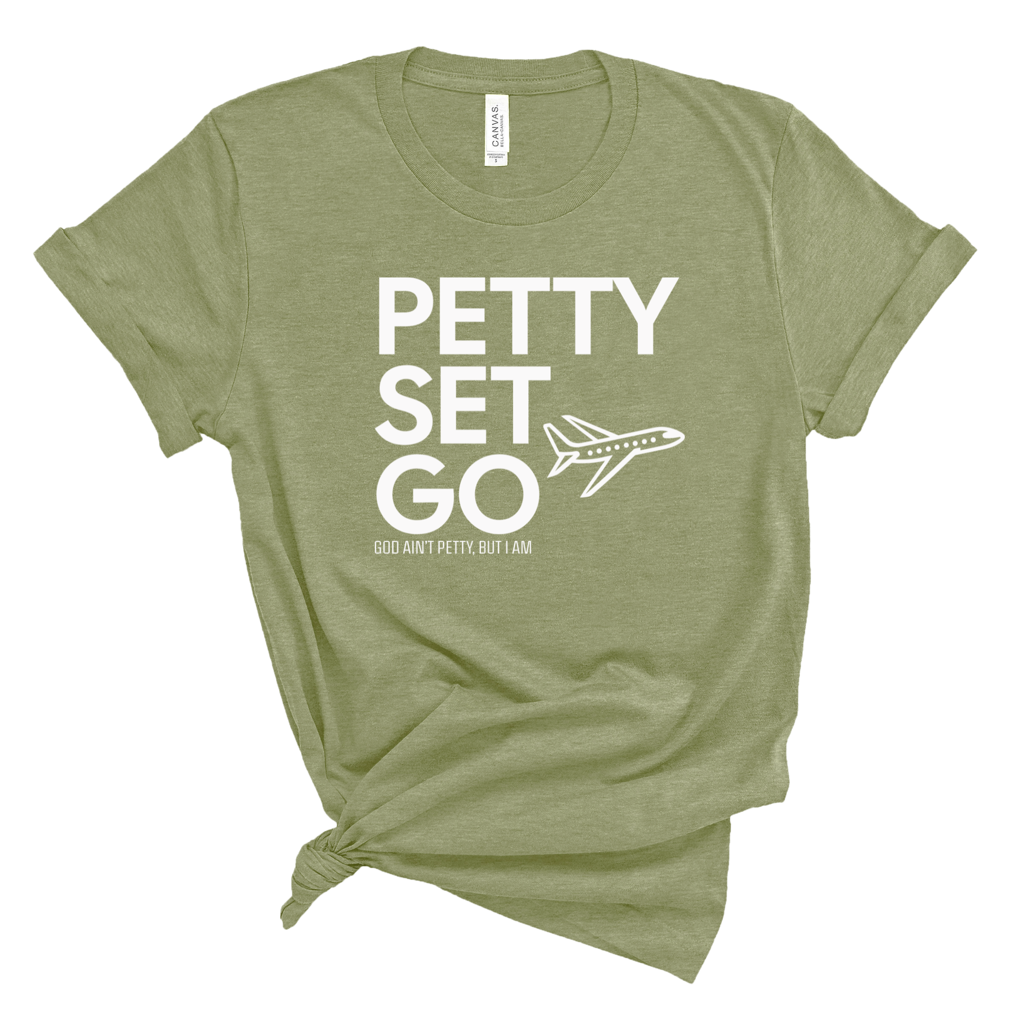 Petty Set Go Unisex Tee-T-Shirt-The Original God Ain't Petty But I Am