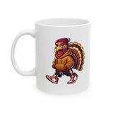 Petty Turkey Mug 11oz (White)-Mug-The Original God Ain't Petty But I Am