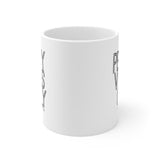 Petty Vibes Only Mug 11oz (White/Black)-Mug-The Original God Ain't Petty But I Am