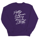 Petty Woman Walking Down the Street Unisex Sweatshirt-Sweatshirt-The Original God Ain't Petty But I Am