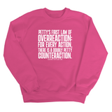 Petty's First Law of Overreaction Unisex Sweatshirt-Sweatshirt-The Original God Ain't Petty But I Am