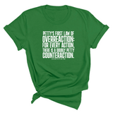 Petty's First Law of Overreaction Unisex Tee-T-Shirt-The Original God Ain't Petty But I Am