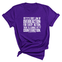 Petty's First Law of Overreaction Unisex Tee-T-Shirt-The Original God Ain't Petty But I Am