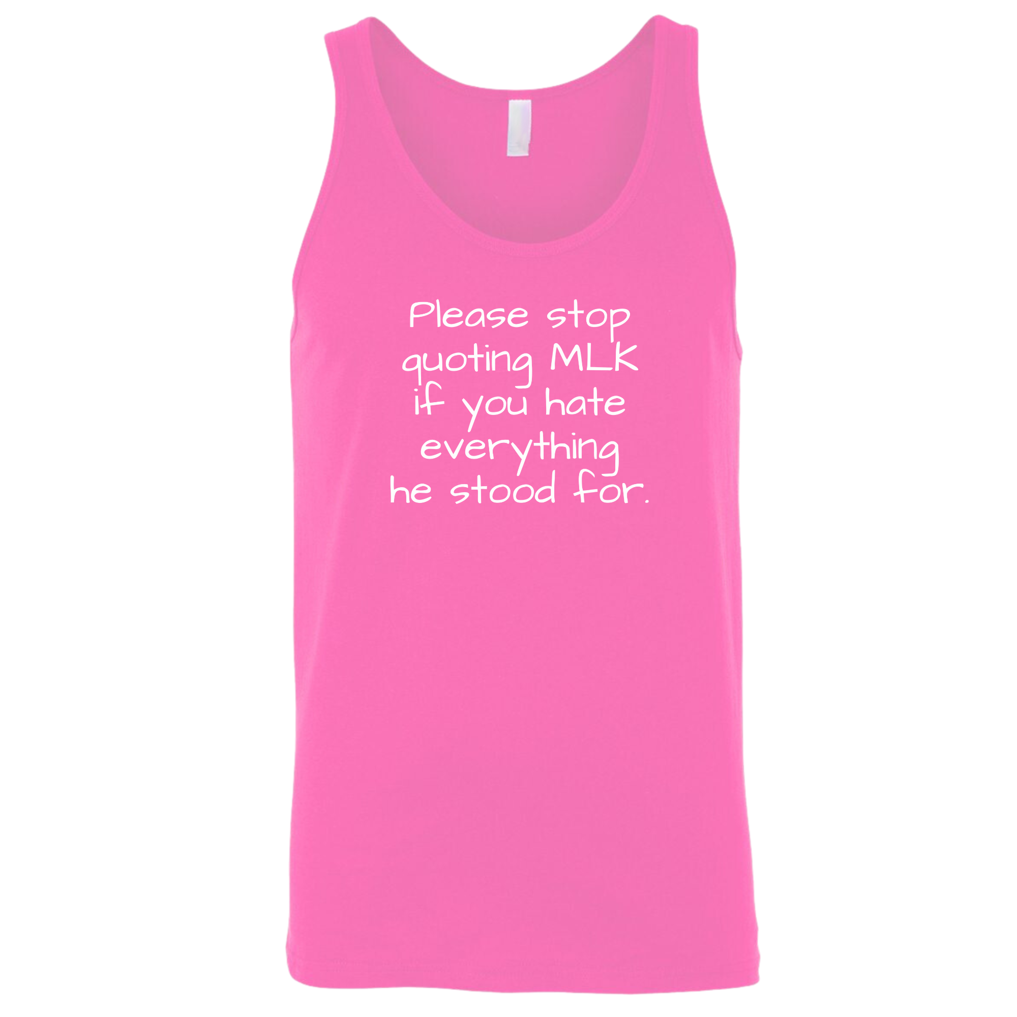 Please Stop Quoting MLK If You Hate Everything He Stood For Unisex Tank Top-T-Shirt-The Original God Ain't Petty But I Am