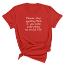 Please Stop Quoting MLK If You Hate Everything He Stood For Unisex Tee-T-Shirt-The Original God Ain't Petty But I Am