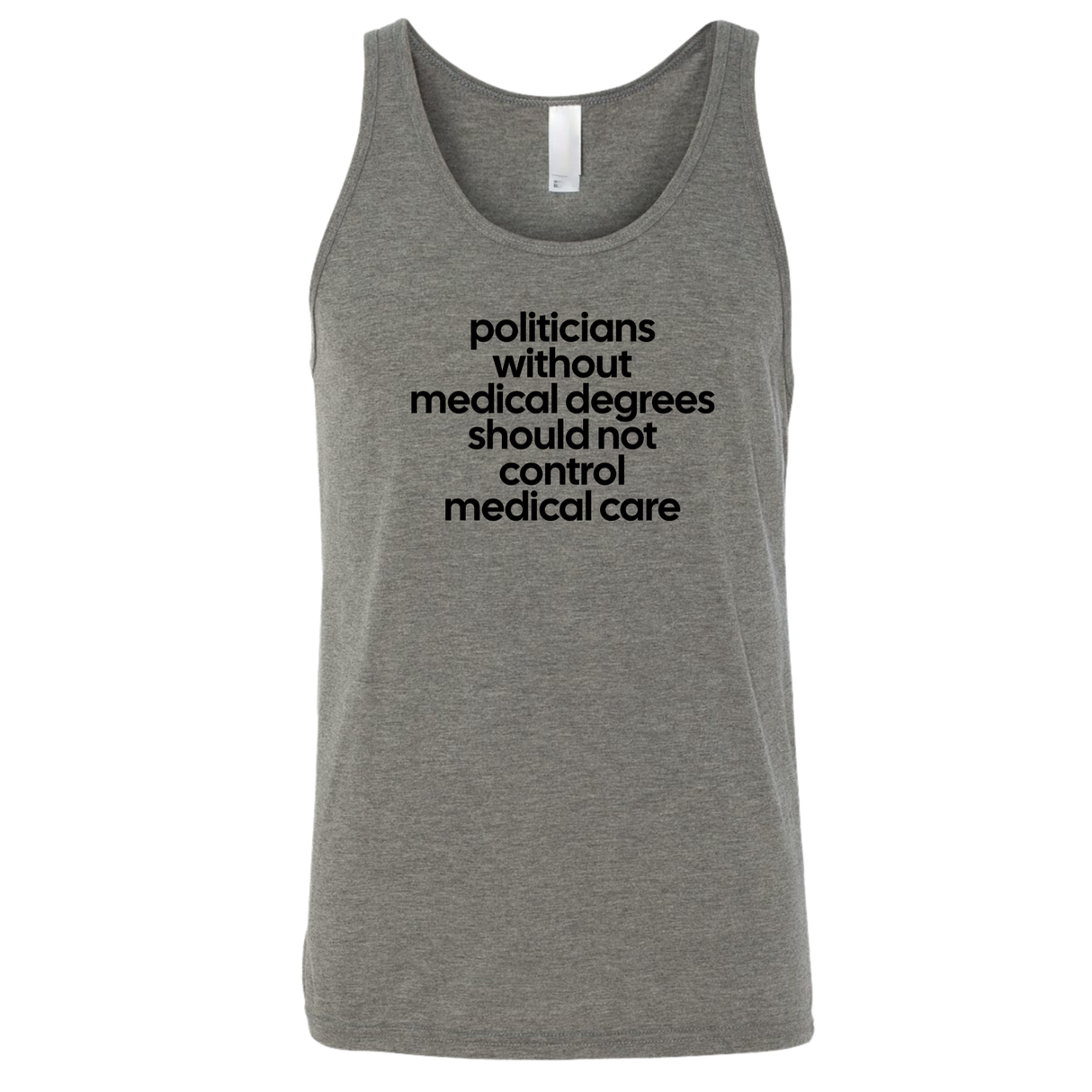 Politicians without Medical Degrees should not control Medical Care Unisex Tank Top-T-Shirt-The Original God Ain't Petty But I Am
