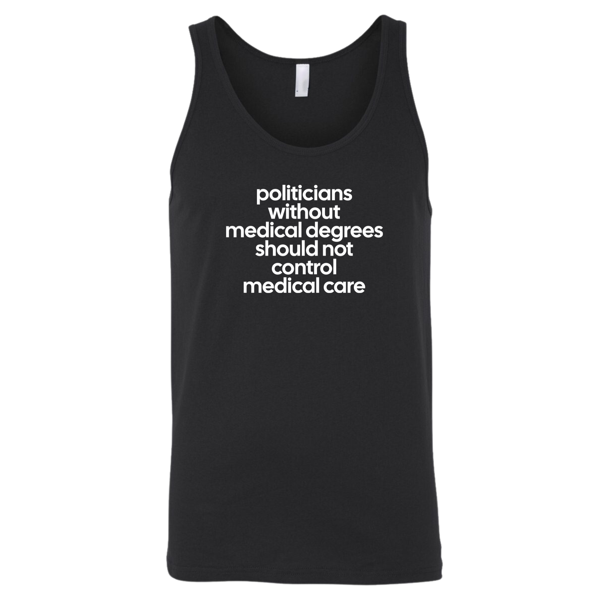 Politicians without Medical Degrees should not control Medical Care Unisex Tank Top-T-Shirt-The Original God Ain't Petty But I Am