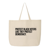Protect Black Voters Like They Protect Democracy Tote bag-Tote Bag-The Original God Ain't Petty But I Am