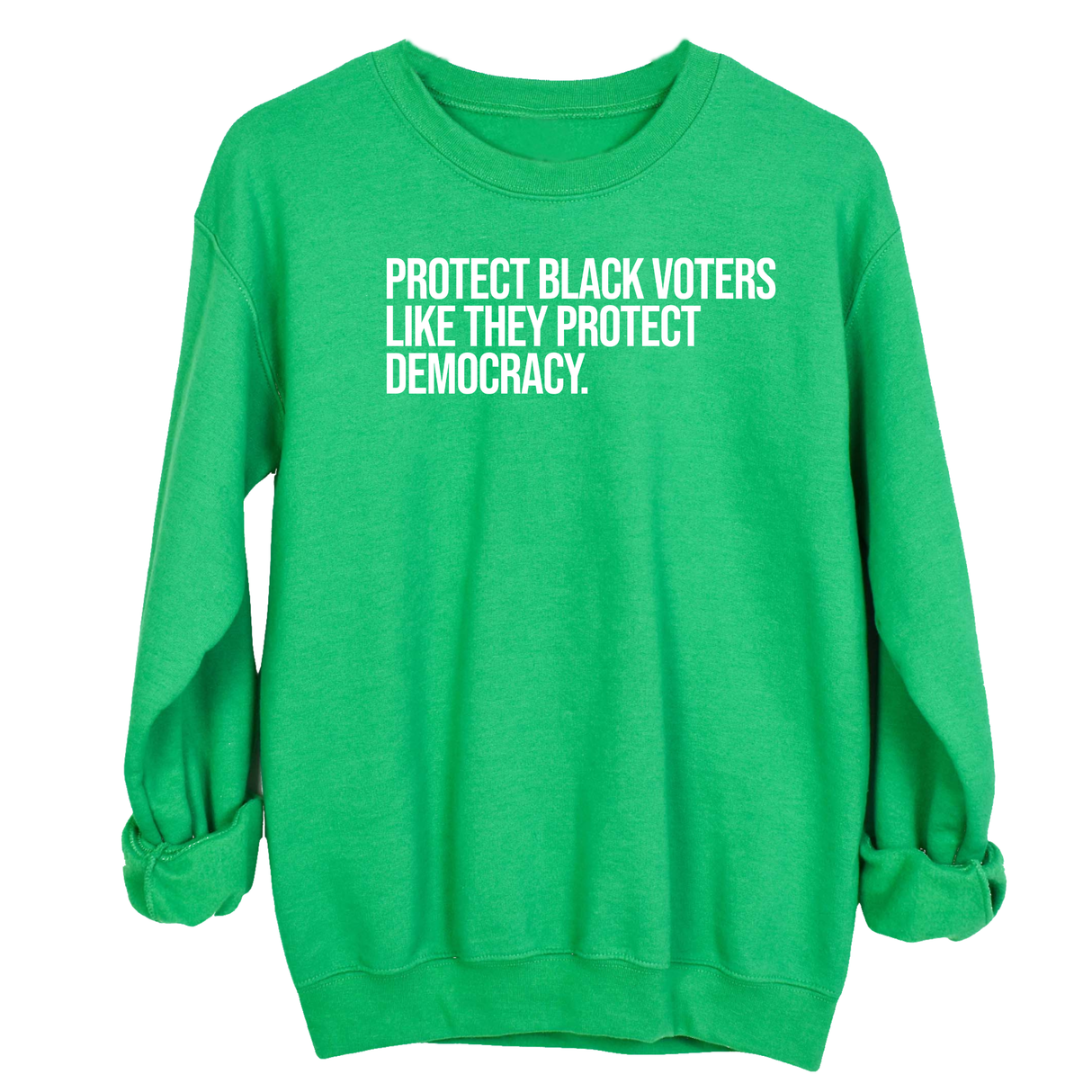 Protect Black Voters Like They Protect Democracy Unisex Sweatshirt-Sweatshirt-The Original God Ain't Petty But I Am
