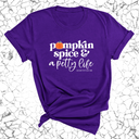 Pumpkin Spice and a Petty life Unisex Tee-T-Shirt-The Original God Ain't Petty But I Am