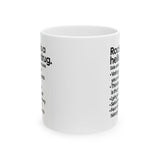 Racism Is a Helluva Drug Mug 11oz (White & Black)-Mug-The Original God Ain't Petty But I Am