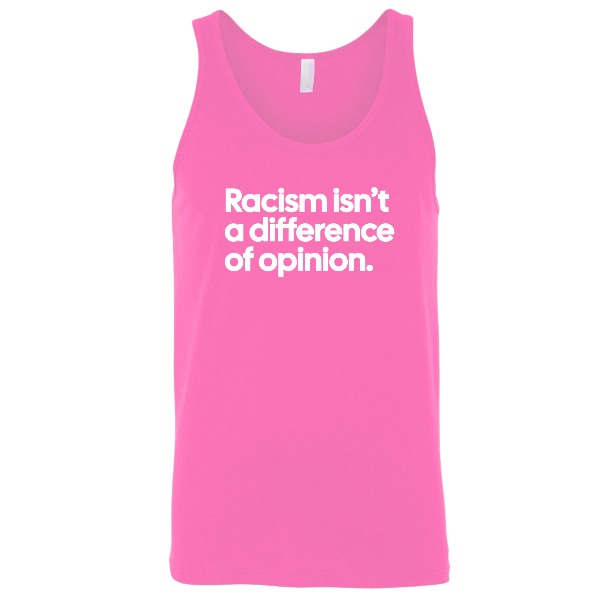 Racism isn't a Difference of Opinion Unisex Tank Top-T-Shirt-The Original God Ain't Petty But I Am