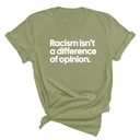Racism isn't a Difference of Opinion Unisex Tee-T-Shirt-The Original God Ain't Petty But I Am