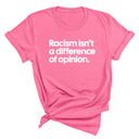 Racism isn't a Difference of Opinion Unisex Tee-T-Shirt-The Original God Ain't Petty But I Am