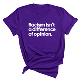 Racism isn't a Difference of Opinion Unisex Tee-T-Shirt-The Original God Ain't Petty But I Am