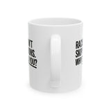 Racists Don't Skip Elections. Why Should You? Mug 11oz (White & Black)-Mug-The Original God Ain't Petty But I Am