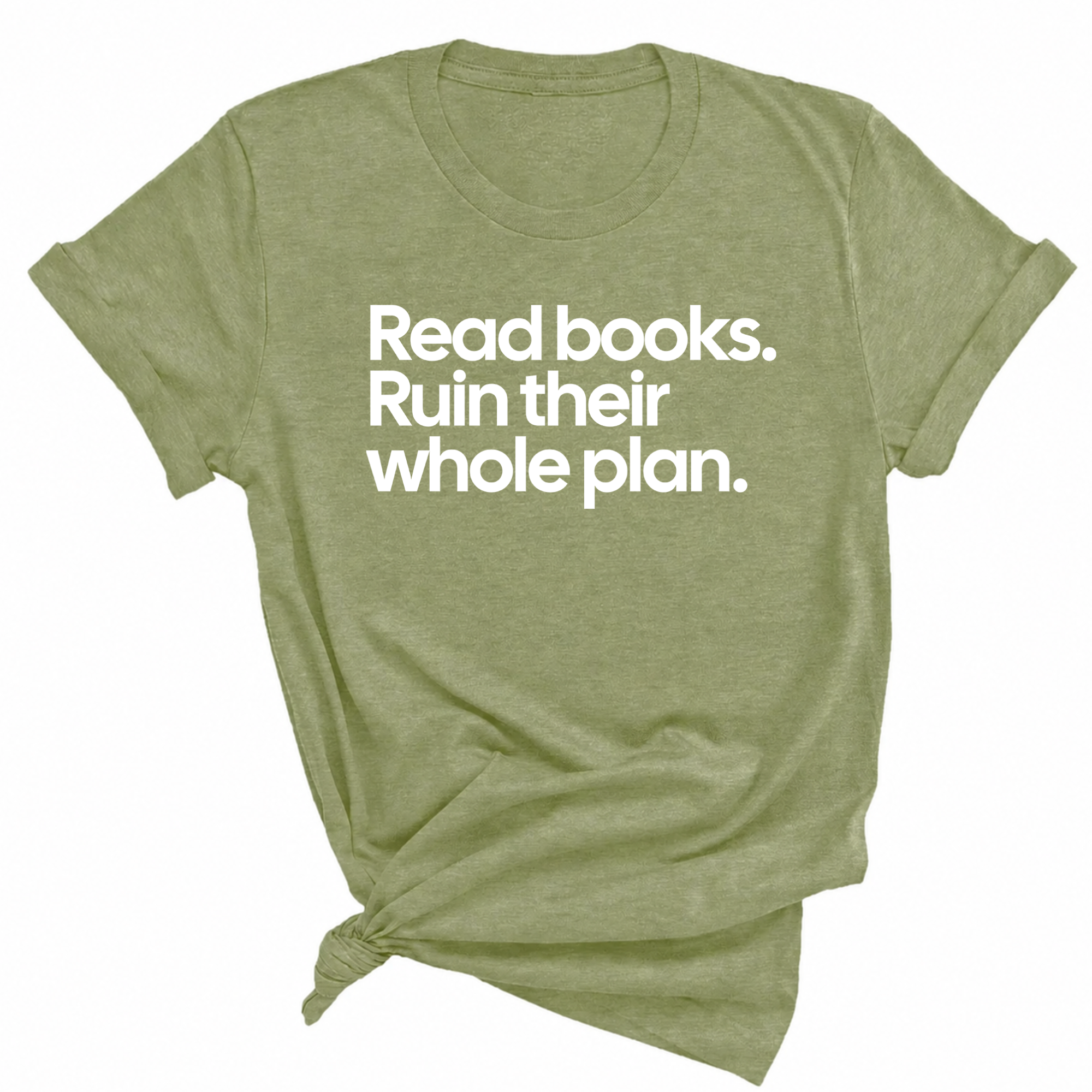 Read Books. Ruin Their Whole Plan Unisex Tee-T-Shirt-The Original God Ain't Petty But I Am