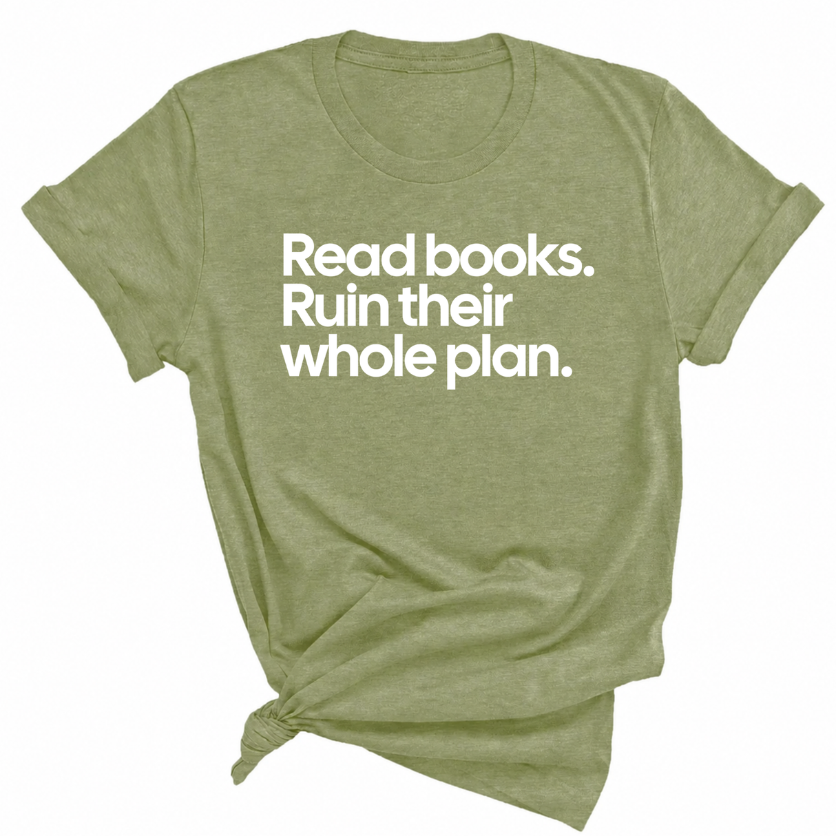 Read Books. Ruin Their Whole Plan Unisex Tee-T-Shirt-The Original God Ain't Petty But I Am