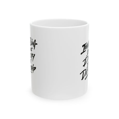 Remix Imagine being scared of diversity but not dictatorship Mug 11oz (White & Black)-Mug-The Original God Ain't Petty But I Am