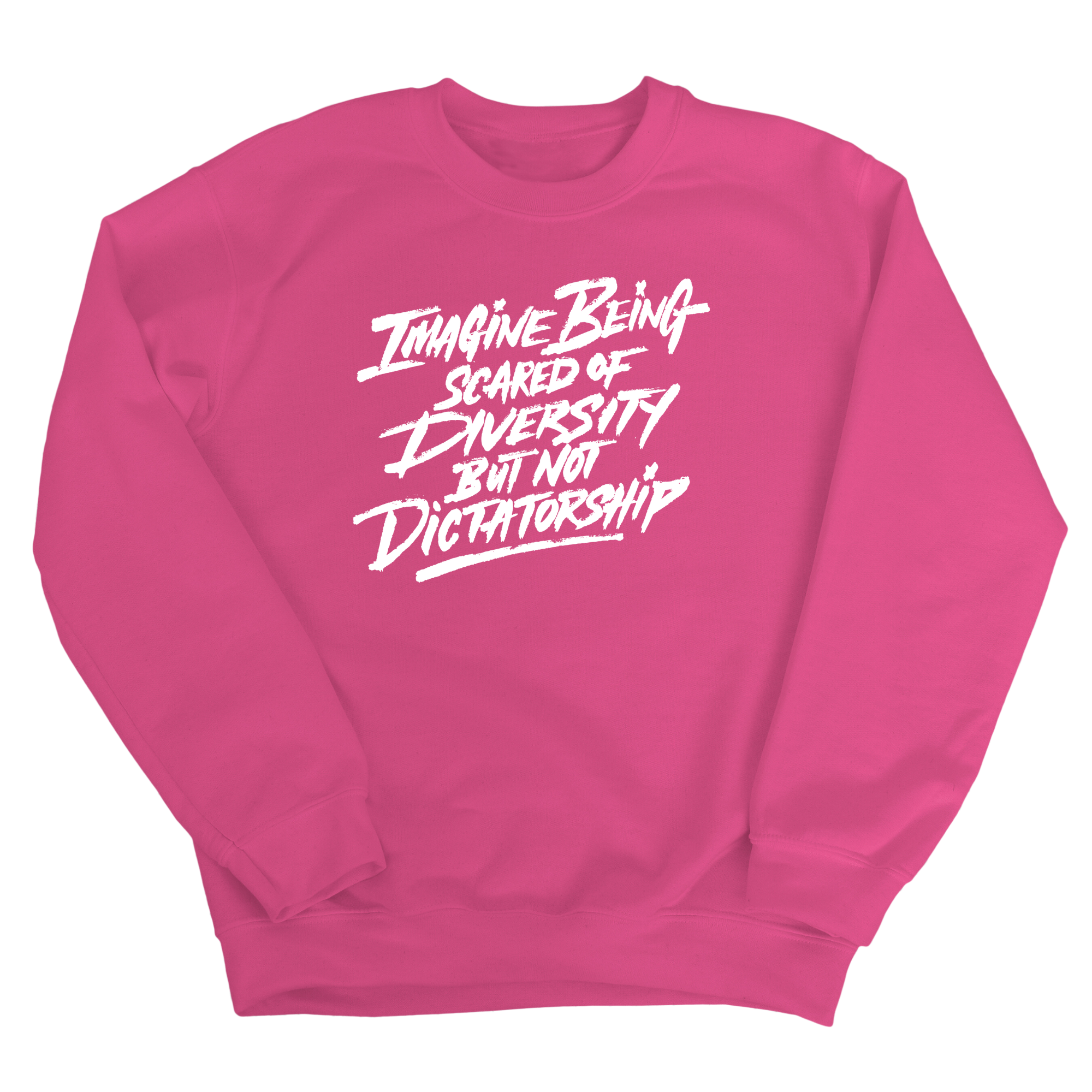 Remix Imagine being scared of diversity but not dictatorship Unisex Sweatshirt-Sweatshirt-The Original God Ain't Petty But I Am