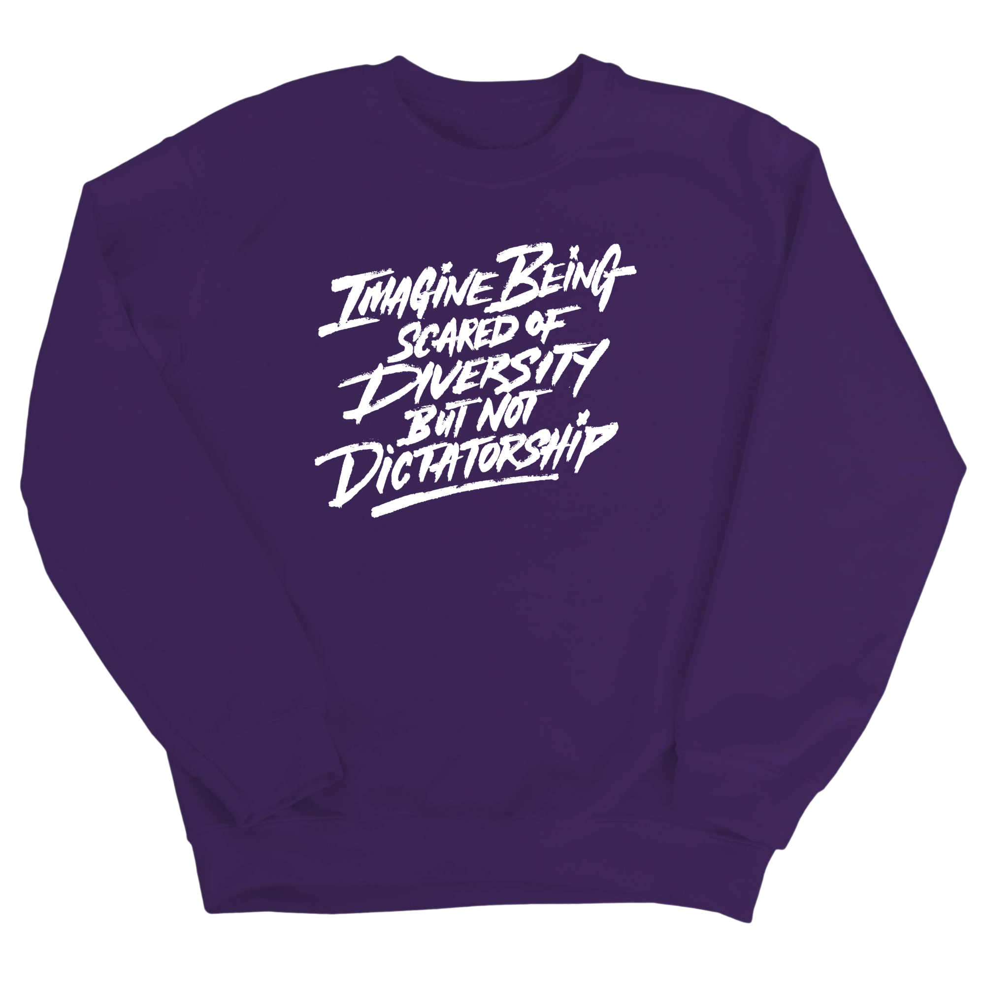 Remix Imagine being scared of diversity but not dictatorship Unisex Sweatshirt-Sweatshirt-The Original God Ain't Petty But I Am