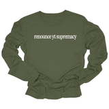 Renounce YT Supremacy Unisex Long Sleeved Tee-Long Sleeved T-Shirt-The Original God Ain't Petty But I Am