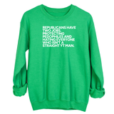 Republicans have two jobs. Protecting pedophiles and hating everyone who isn't a straight YT man Unisex Sweatshirt-Sweatshirt-The Original God Ain't Petty But I Am