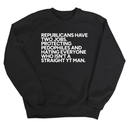 Republicans have two jobs. Protecting pedophiles and hating everyone who isn't a straight YT man Unisex Sweatshirt-Sweatshirt-The Original God Ain't Petty But I Am