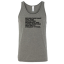 Republicans have two jobs. Protecting pedophiles and hating everyone who isn't a straight YT man Unisex Tank Top-T-Shirt-The Original God Ain't Petty But I Am