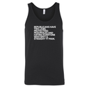 Republicans have two jobs. Protecting pedophiles and hating everyone who isn't a straight YT man Unisex Tank Top-T-Shirt-The Original God Ain't Petty But I Am