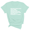 Republicans have two jobs. Protecting pedophiles and hating everyone who isn't a straight YT man Unisex Tee-T-Shirt-The Original God Ain't Petty But I Am