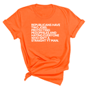 Republicans have two jobs. Protecting pedophiles and hating everyone who isn't a straight YT man Unisex Tee-T-Shirt-The Original God Ain't Petty But I Am