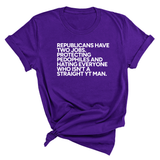 Republicans have two jobs. Protecting pedophiles and hating everyone who isn't a straight YT man Unisex Tee-T-Shirt-The Original God Ain't Petty But I Am