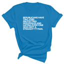 Republicans have two jobs. Protecting pedophiles and hating everyone who isn't a straight YT man Unisex Tee-T-Shirt-The Original God Ain't Petty But I Am