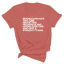 Republicans have two jobs. Protecting pedophiles and hating everyone who isn't a straight YT man Unisex Tee-T-Shirt-The Original God Ain't Petty But I Am