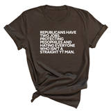 Republicans have two jobs. Protecting pedophiles and hating everyone who isn't a straight YT man Unisex Tee-T-Shirt-The Original God Ain't Petty But I Am