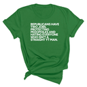 Republicans have two jobs. Protecting pedophiles and hating everyone who isn't a straight YT man Unisex Tee-T-Shirt-The Original God Ain't Petty But I Am